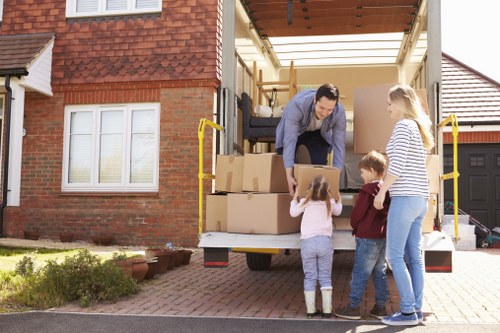 Careful loading of household furniture for Earlscourt relocation