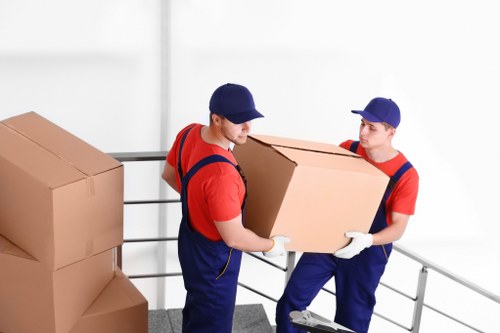 Removal team planning a house move in Earlscourt on a residential street