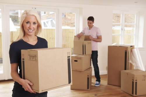 Commercial removals setup for an Earlscourt office move