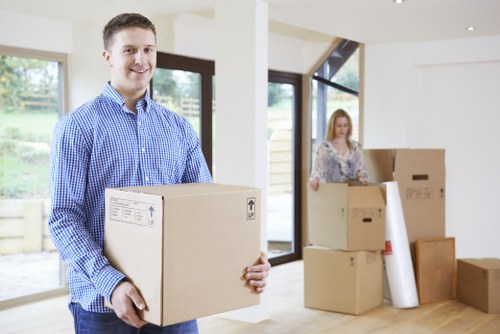 Truck loading boxes and furniture for an Earlscourt move