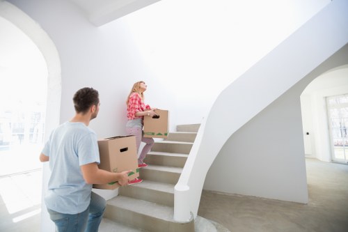 Moving team supporting a flat relocation in Earlscourt