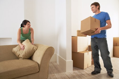A moving crew handling a tight-space move in Earlscourt