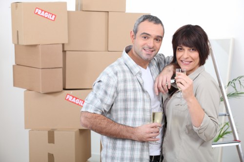 Furniture dismantling and loading during an Earlscourt office move